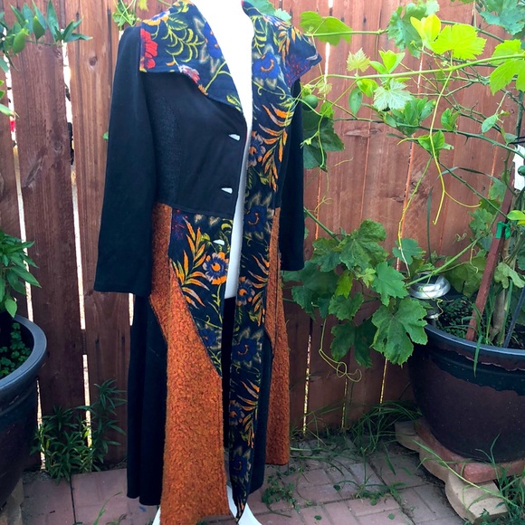 Long patchwork cardigan no tags inside fits medium - Picture 6 of 6